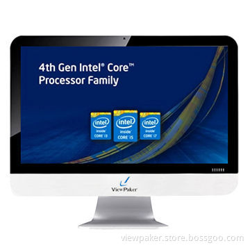 All-in-one PC with vertical base and simplicity
